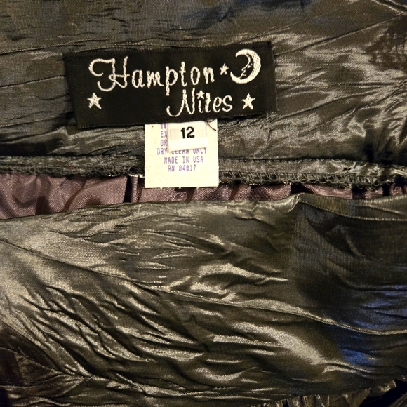 NWT,Shimmering Pewter Crinkle Formal Maxi Skirt, Formal, Holiday, Party, Size 12 - Picture 14 of 16